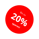 Bis zu 20% sparen!